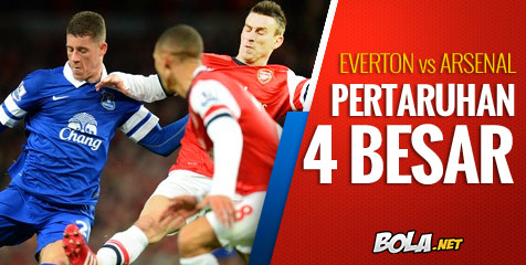 Preview: Everton vs Arsenal, Pertaruhan 4 Besar