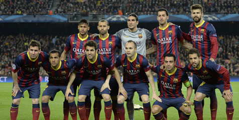 Barca Minta UEFA Potong Rumput Vicente Calderon Barca Minta UEFA Potong Rumput Vicente Calderon