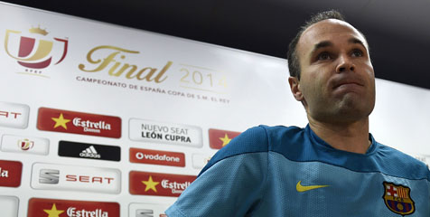 Iniesta Garis Bawahi Pentingnya Copa del Rey 