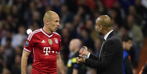 Guardiola Rahasiakan Diskusi Intens dengan Robben