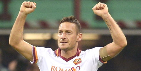 Totti Sebut Juve Tak Lebih Kuat dari Roma