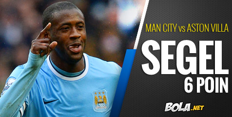 Preview: Man City vs Aston Villa, Segel 6 Poin