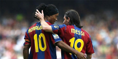 Ronaldinho Tak Ingin Messi Pergi