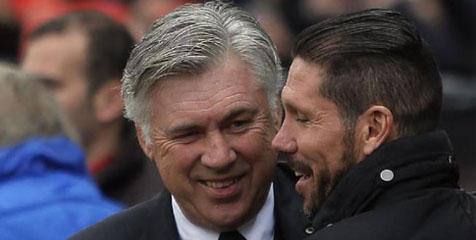 Lawan Ancelotti, Simeone Tak Pakai Video Motivasi 