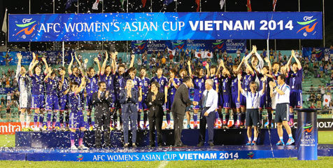 Sikat Australia, Jepang Sabet Trofi Piala Asia Wanita 2014