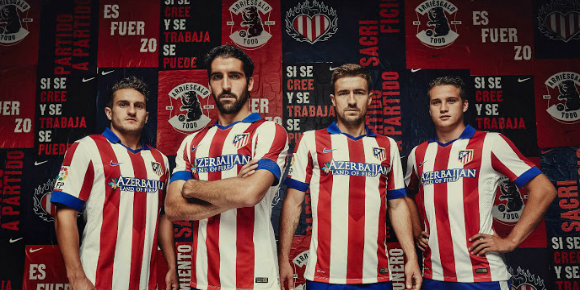 Atletico Rilis Jersey Home dan Away Musim 2014-2015