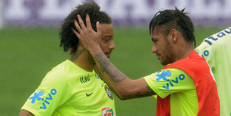 Brasil Latihan Perdana, Neymar Fit 