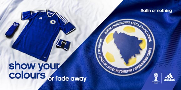 Detail Jersey Home dan Away Bosnia Piala Dunia 2014