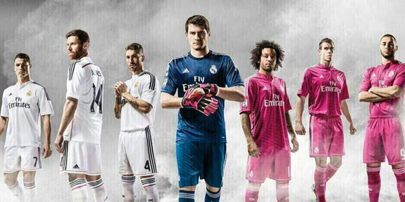 Detail Jersey Home Real Madrid 2014-15