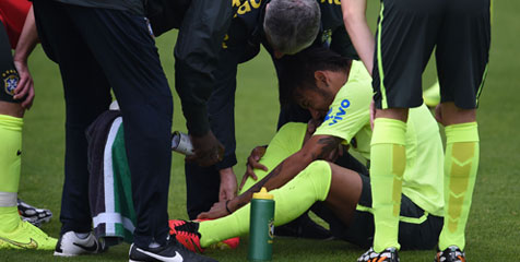 Neymar Hebohkan Sesi Latihan Brasil