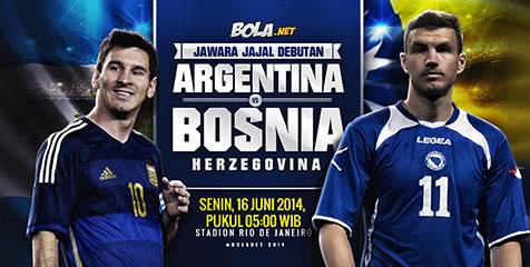 Preview: Argentina vs Bosnia, Jawara Jajal Debutan