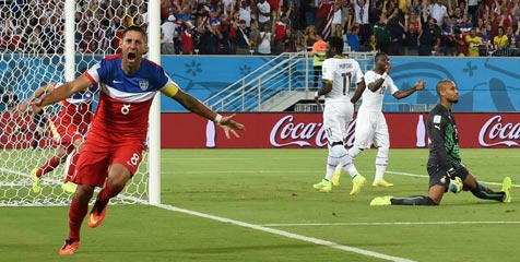 29 Detik, Dempsey Cetak Gol Tercepat Kelima di Piala Dunia