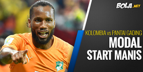 Preview: Kolombia vs Pantai Gading, Modal Start Manis