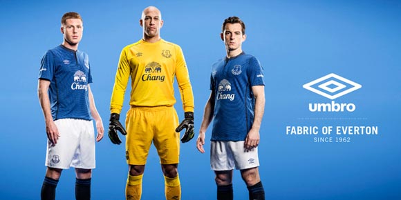 Detail Jersey Home Everton 2014-15