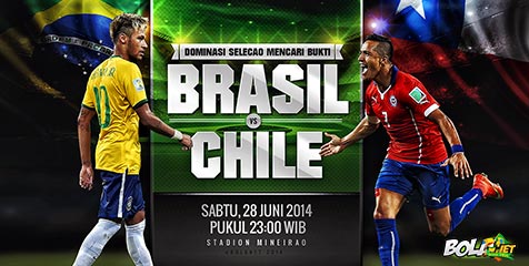 Preview: Brasil vs Chile, Dominasi Mencari Bukti