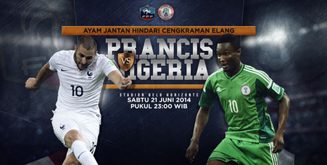 Preview: Prancis vs Nigeria, Jaga Tren Impresif