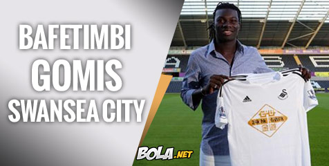 Usai Gabung Swansea, Gomis Salah Update Bio Twitter