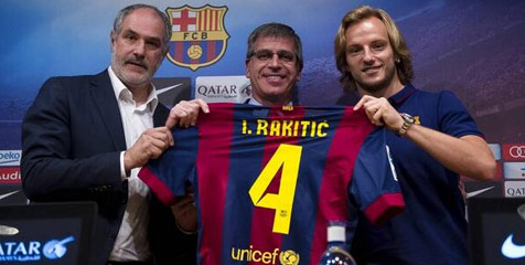 Ivan Rakitic Kenakan Nomor Punggung 4 di Barcelona