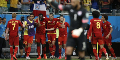 Fakta & Statistik 16 Besar: Belgia 2-1 Amerika