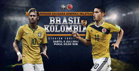 Preview: Brasil vs Kolombia, Perang Saudara