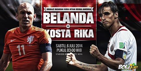 Sekilas 8 Besar: Belanda vs Kosta Rika