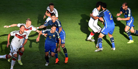 HT Review: Jerman vs Argentina, Masih Sama Kuat