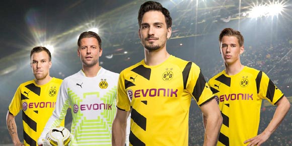 Detail Jersey Home dan Away Borussia Dortmund 2014-15 Detail Jersey Home dan Away Borussia Dortmund 2014-15