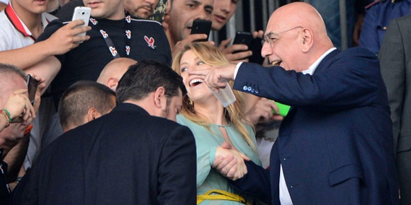 Barbara Berlusconi di Laga Milan vs Monza