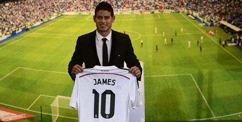 Dua Hari di Real Madrid, Jersey James Terjual 345 Ribu