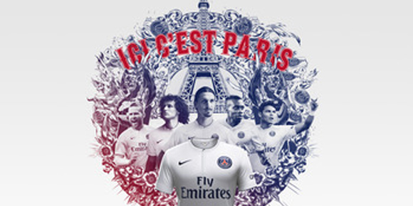 Detail Jersey Away PSG 2014-15