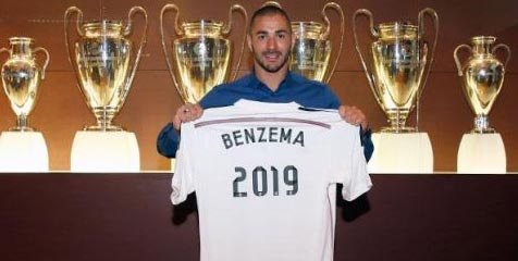 Real Madrid Ikat Benzema Hingga 2019