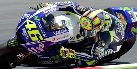 Rossi Tercepat di Latihan Perdana MotoGP Indianapolis