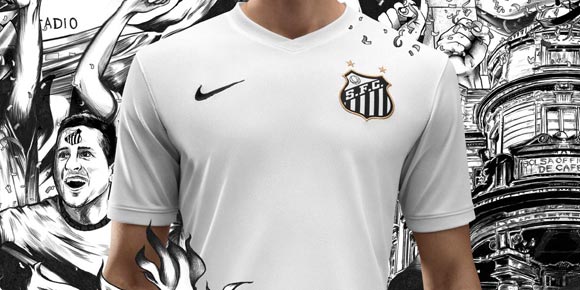 Detail Jersey Home Santos 2014-15 Detail Jersey Home Santos 2014-15