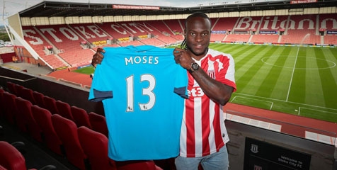 Chelsea Pinjamkan Moses ke Stoke City