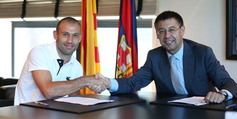 Mascherano Perpanjang Kontrak di Barca