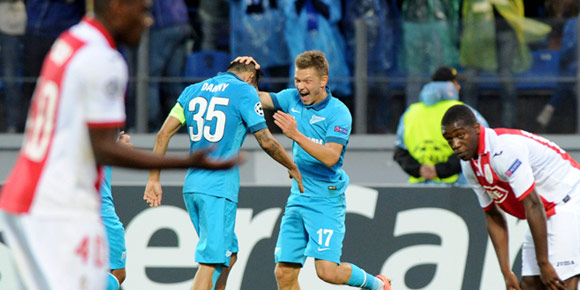 Highlights Playoff UCL: Zenit 3-0 Standard Liege