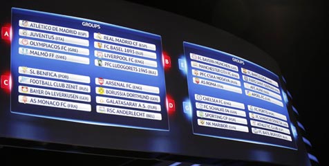 Jadwal Lengkap Fase Grup Liga Champions 2014-15