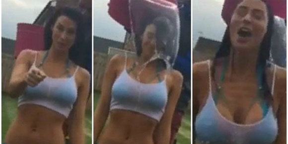 Parade WAGs Seksi Basah-basahan di Ice Bucket Challenge 