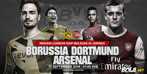 Preview: Dortmund vs Arsenal, Terjal di Lembah Ruhr