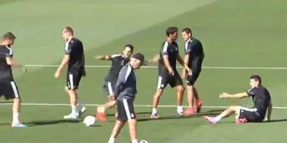 Ronaldo 'Usir' James di Sesi Latihan Madrid
