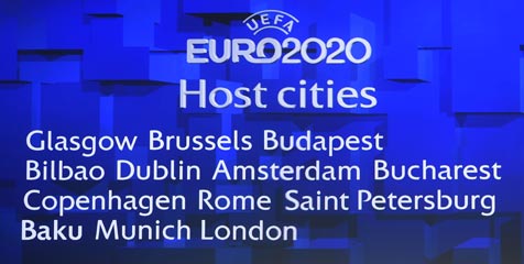 Inilah 13 Kota Host Euro 2020