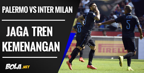 Preview: Palermo vs Inter Milan, Jaga Tren Kemenangan