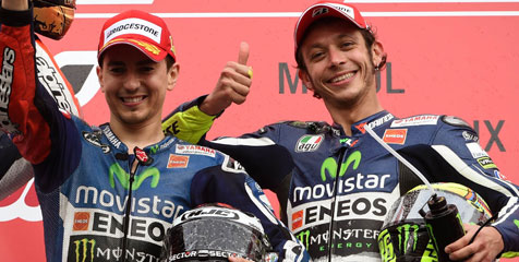 Bidik Runner Up, Rossi Siap Sikut Lorenzo