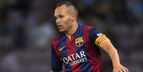 Iniesta Raih Golden Foot Award 2013-14