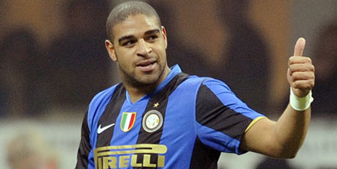 Mantan Striker Inter, Adriano Bakal Merumput di Prancis