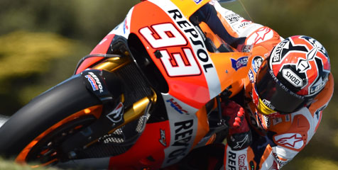 Marquez Pole di MotoGP Australia, Crutchlow Kedua