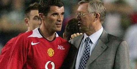 Keane Tak Mau Latih United Selagi Ada Fergie