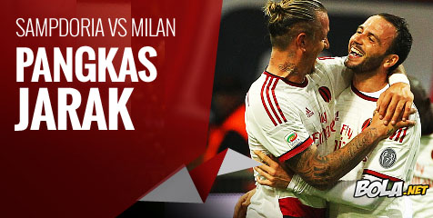 Preview: Sampdoria vs AC Milan, Pangkas Jarak