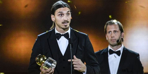 Ibrahimovic Raih 'Ballon d'Or' Swedia Ke-9 Kalinya!