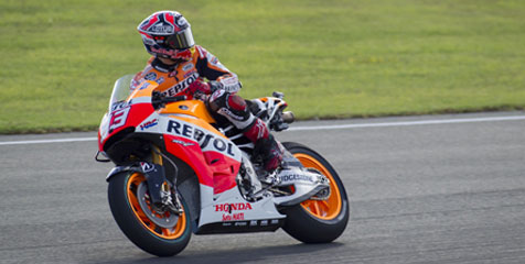 Marquez 'Akhirnya' Tercepat di Uji Coba MotoGP Valencia